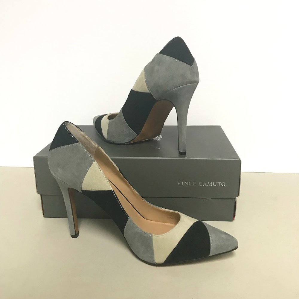 Vince Camuto Caprice Gray/Black/Moon Mist Pump